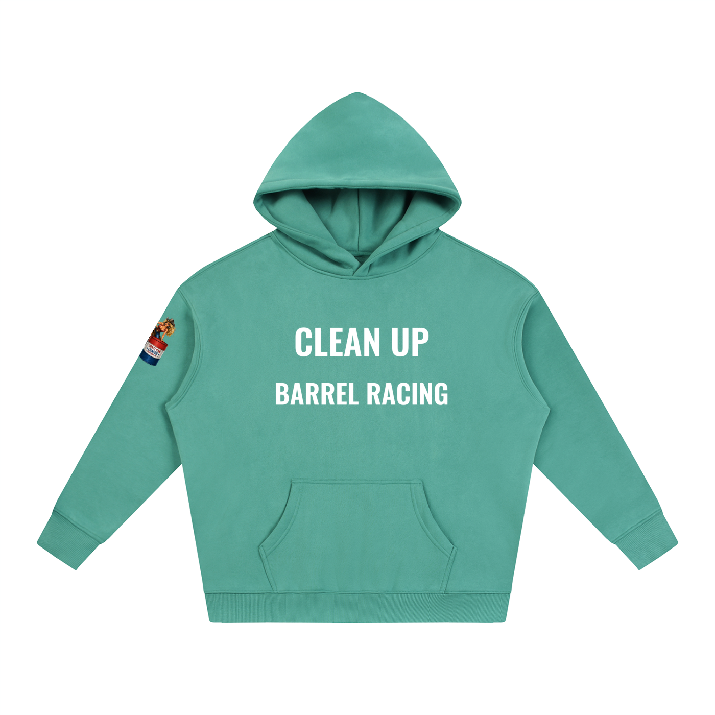 CLEAN IT UP Oversize Fleeced Hoodie