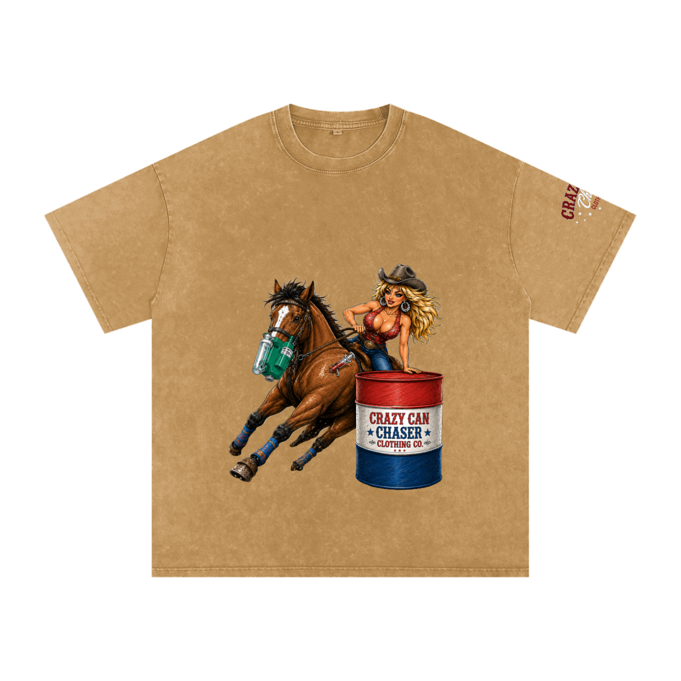 Barrel Betty Snow Washed Oversized Cotton T-Shirt