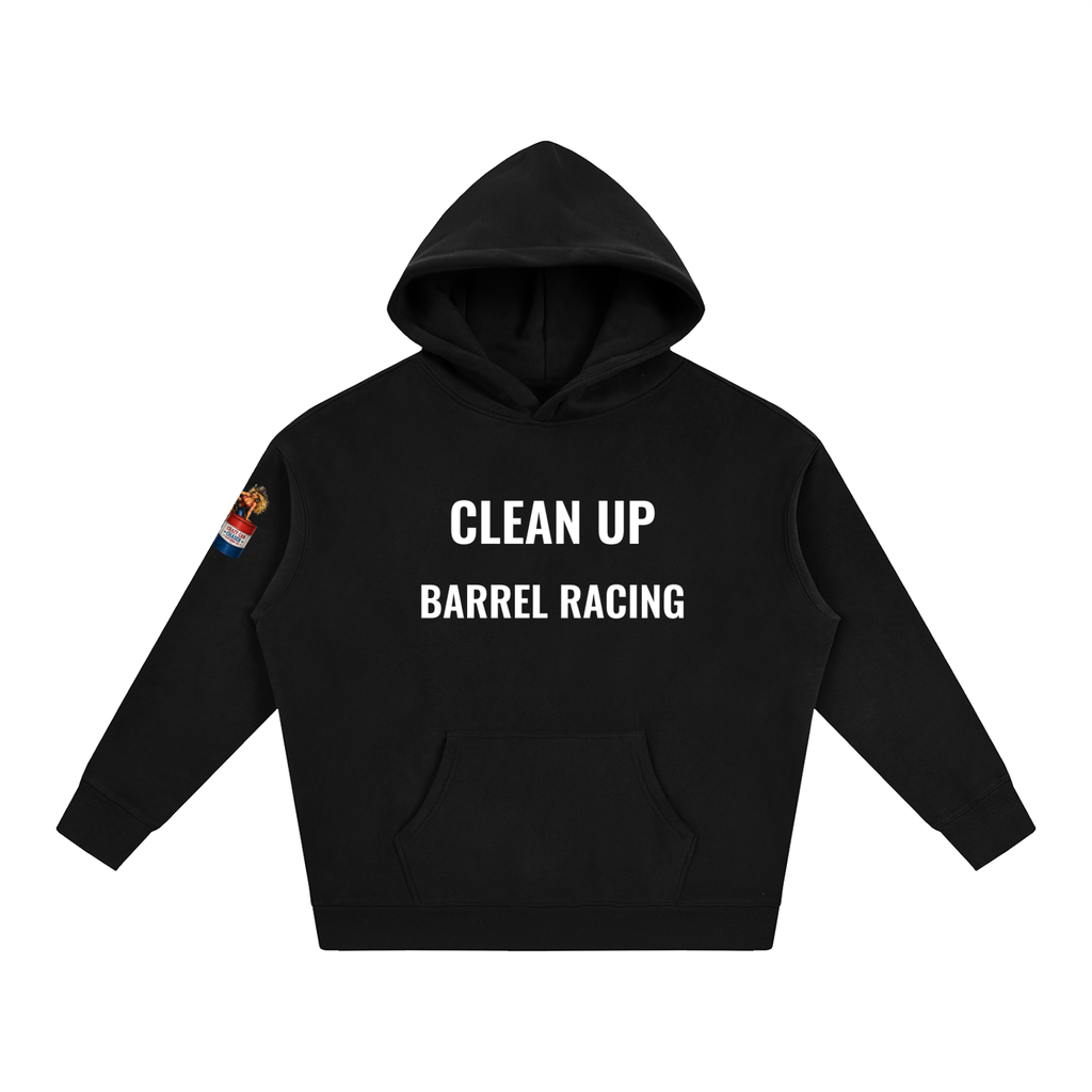 CLEAN IT UP Oversize Fleeced Hoodie