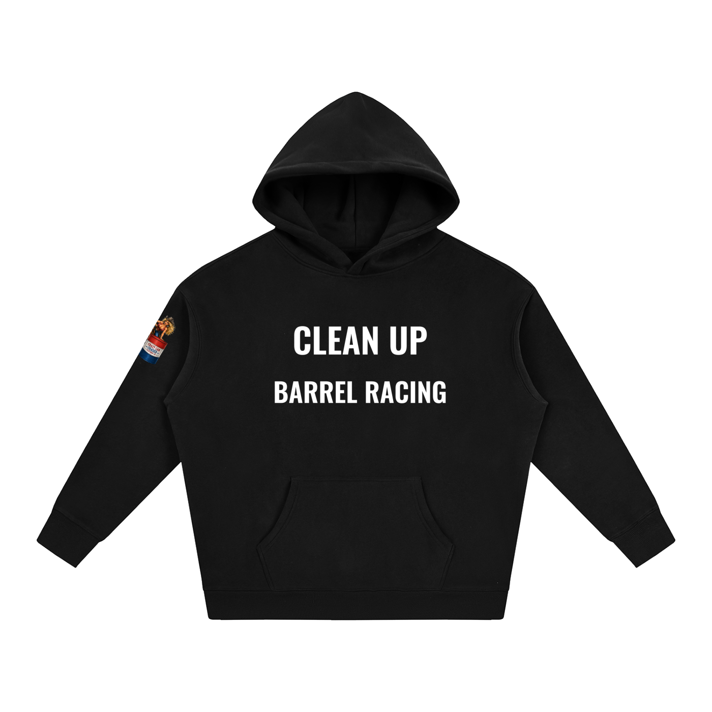 CLEAN IT UP Oversize Fleeced Hoodie