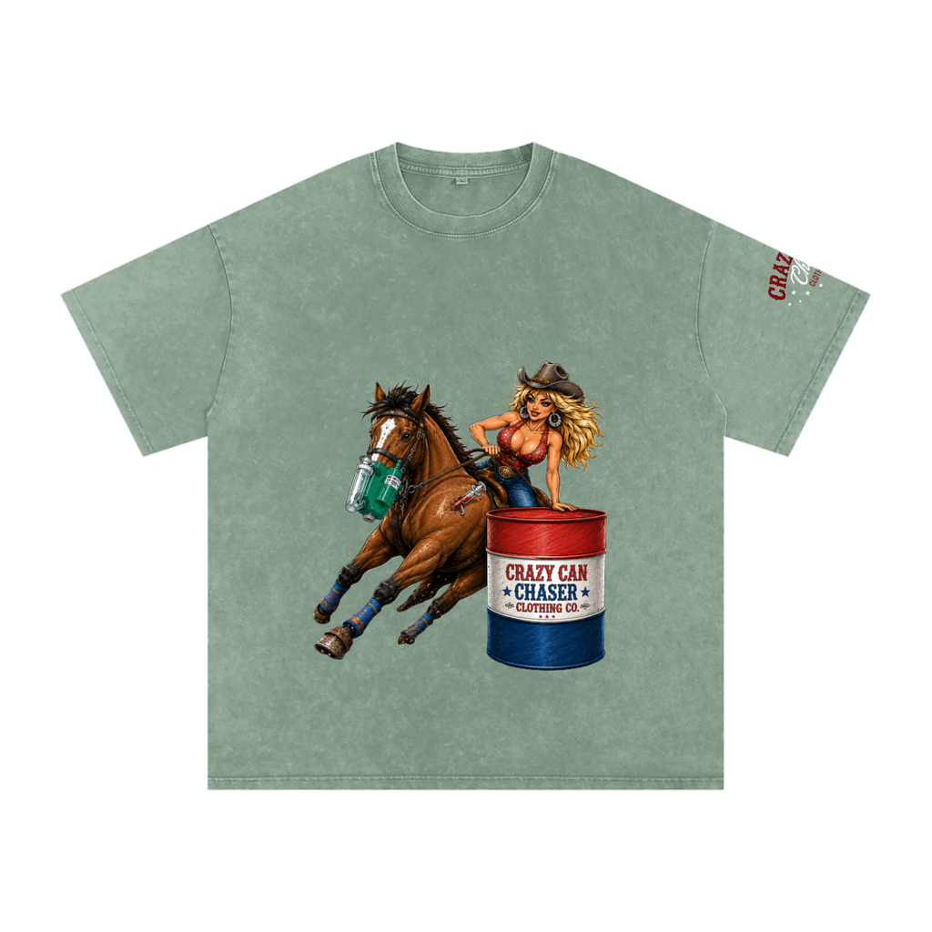 Barrel Betty Snow Washed Oversized Cotton T-Shirt