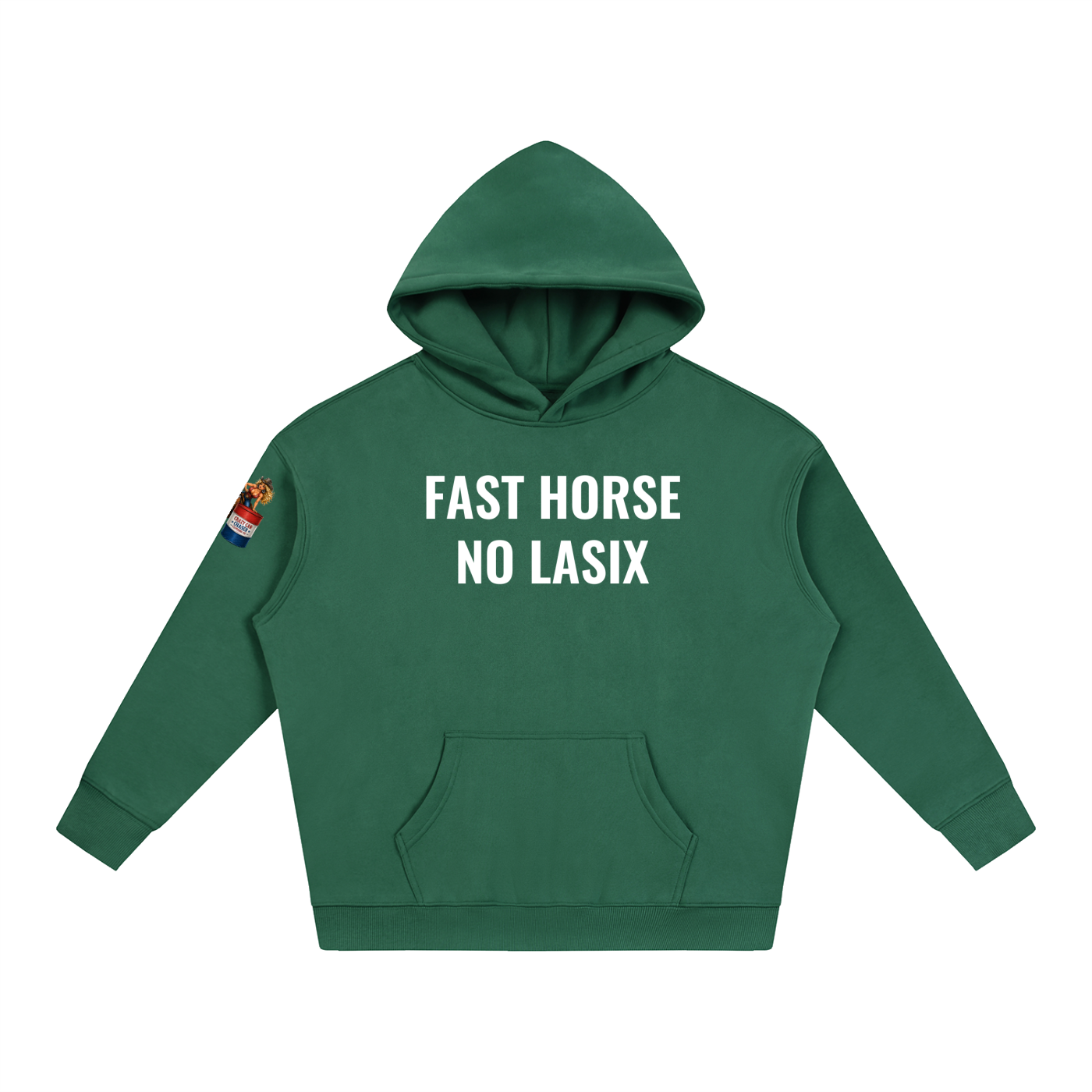 FAST HORSE Oversize Fleeced Hoodie