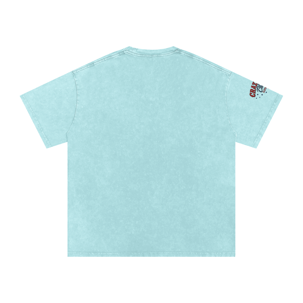 LIKE A BARREL HORSE Snow Washed Oversized Cotton T-Shirt