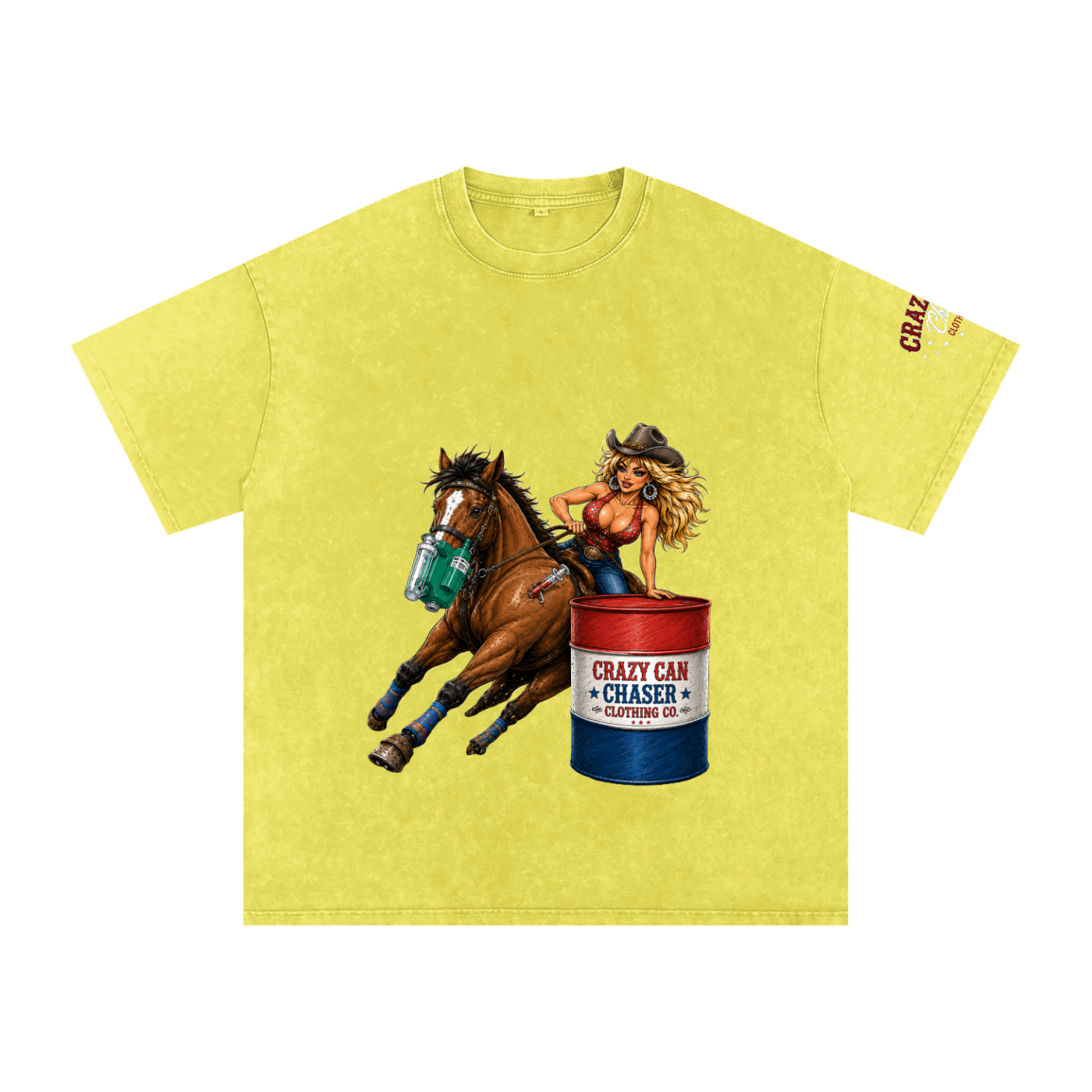 Barrel Betty Snow Washed Oversized Cotton T-Shirt