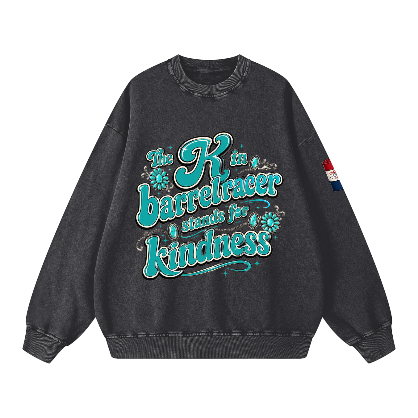Kindness Snow Washed Oversized Sweatshirt
