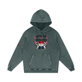 LIKE A BARREL HORSE Snow Washed Loose Cotton Hoodie