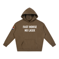 FAST HORSE Oversize Fleeced Hoodie