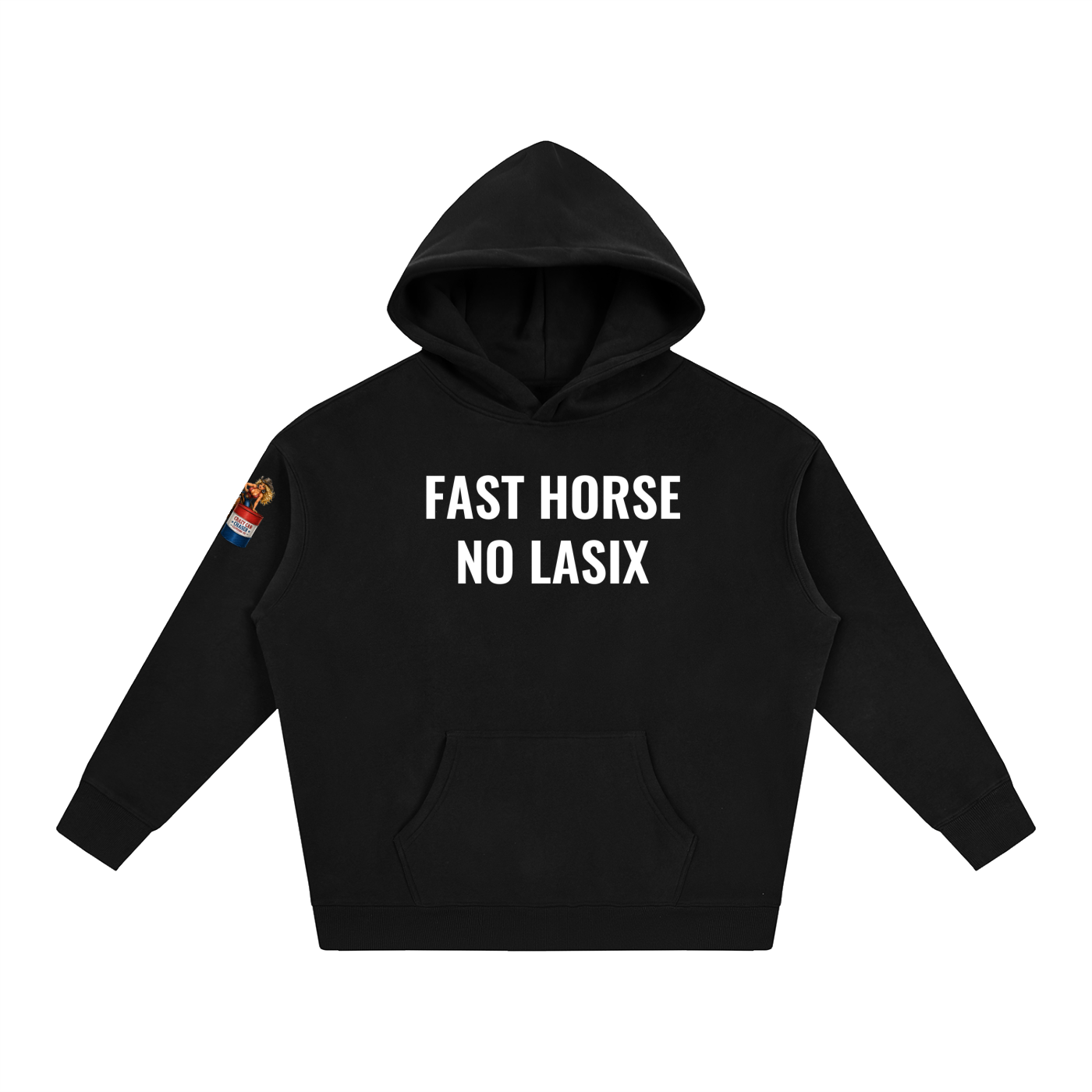 FAST HORSE Oversize Fleeced Hoodie