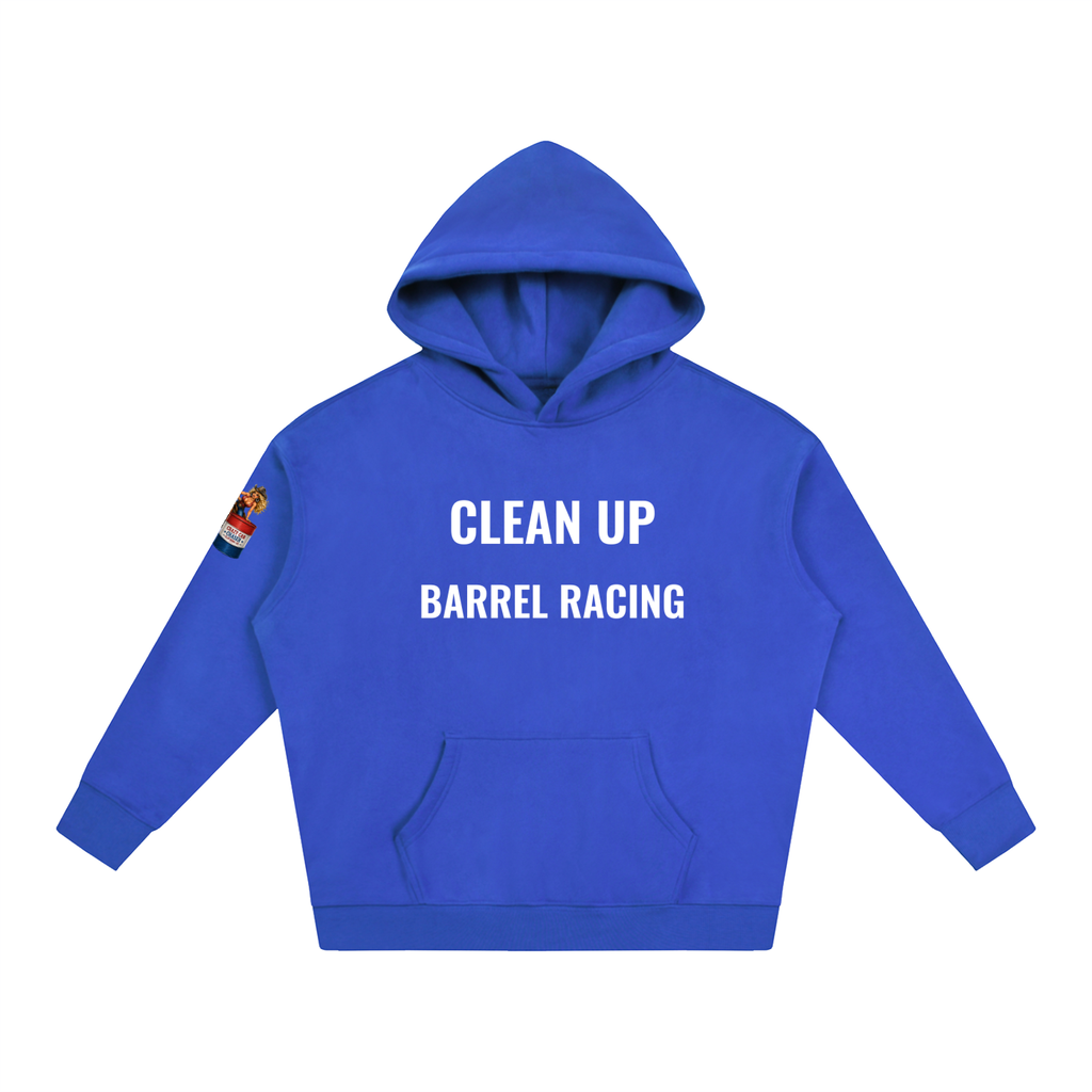 CLEAN IT UP Oversize Fleeced Hoodie