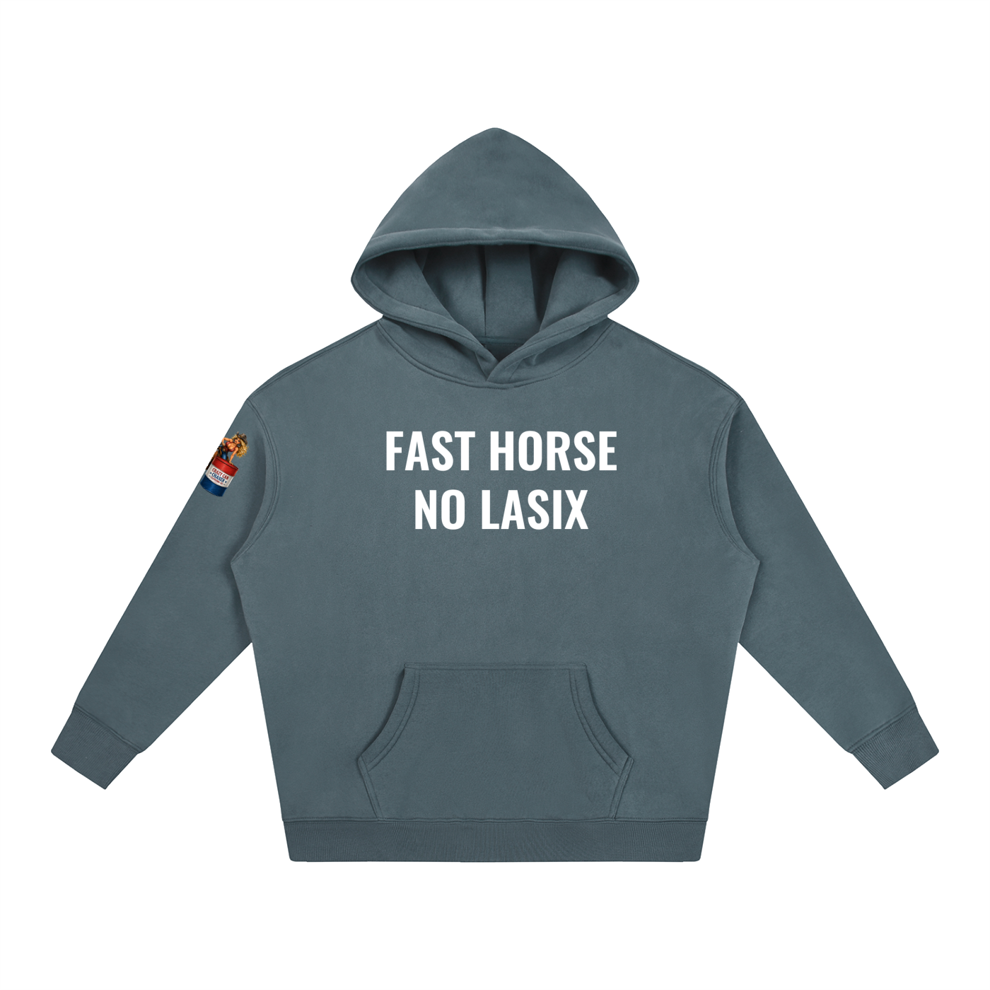FAST HORSE Oversize Fleeced Hoodie