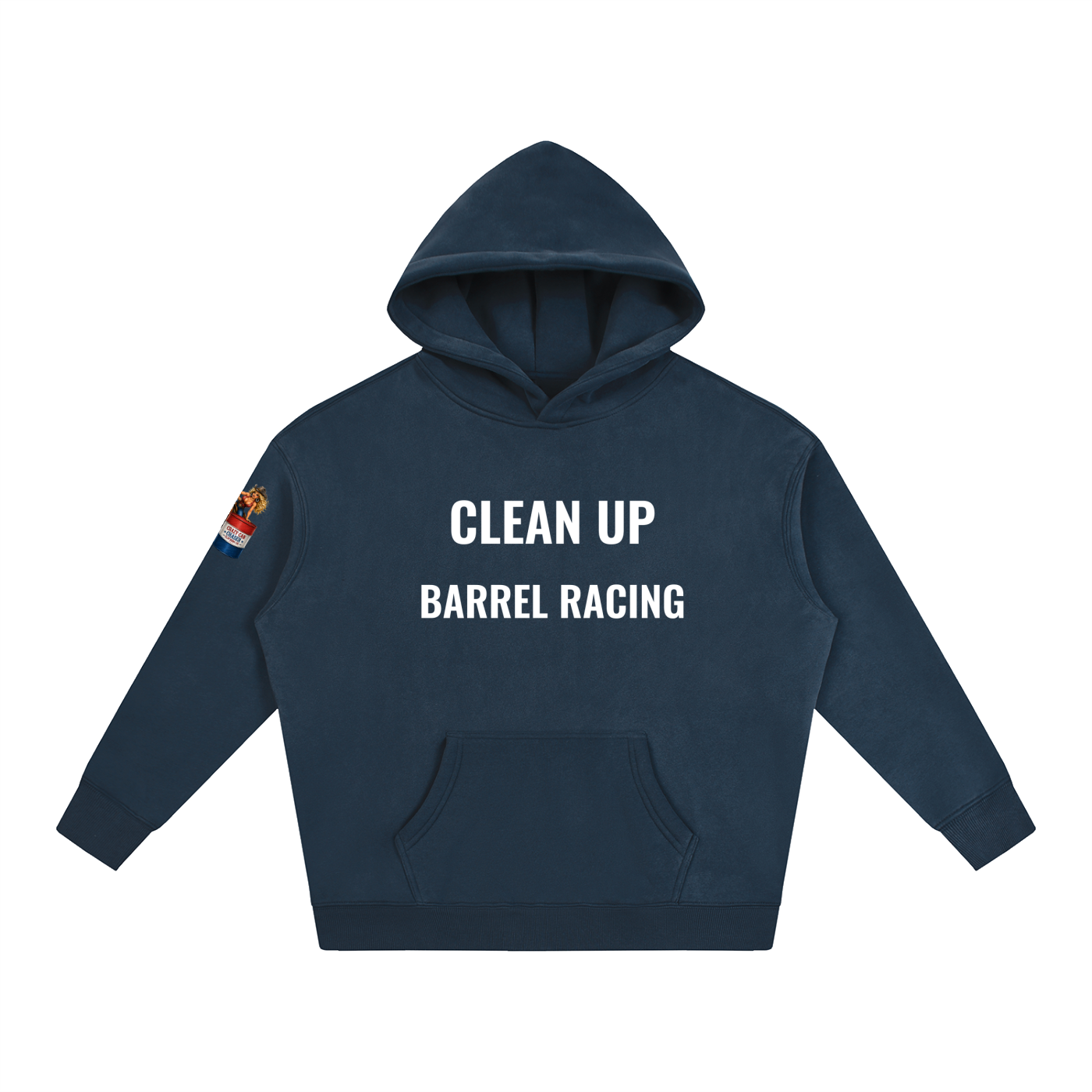 CLEAN IT UP Oversize Fleeced Hoodie
