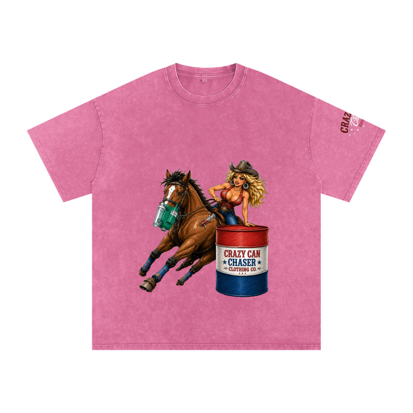 Barrel Betty Snow Washed Oversized Cotton T-Shirt