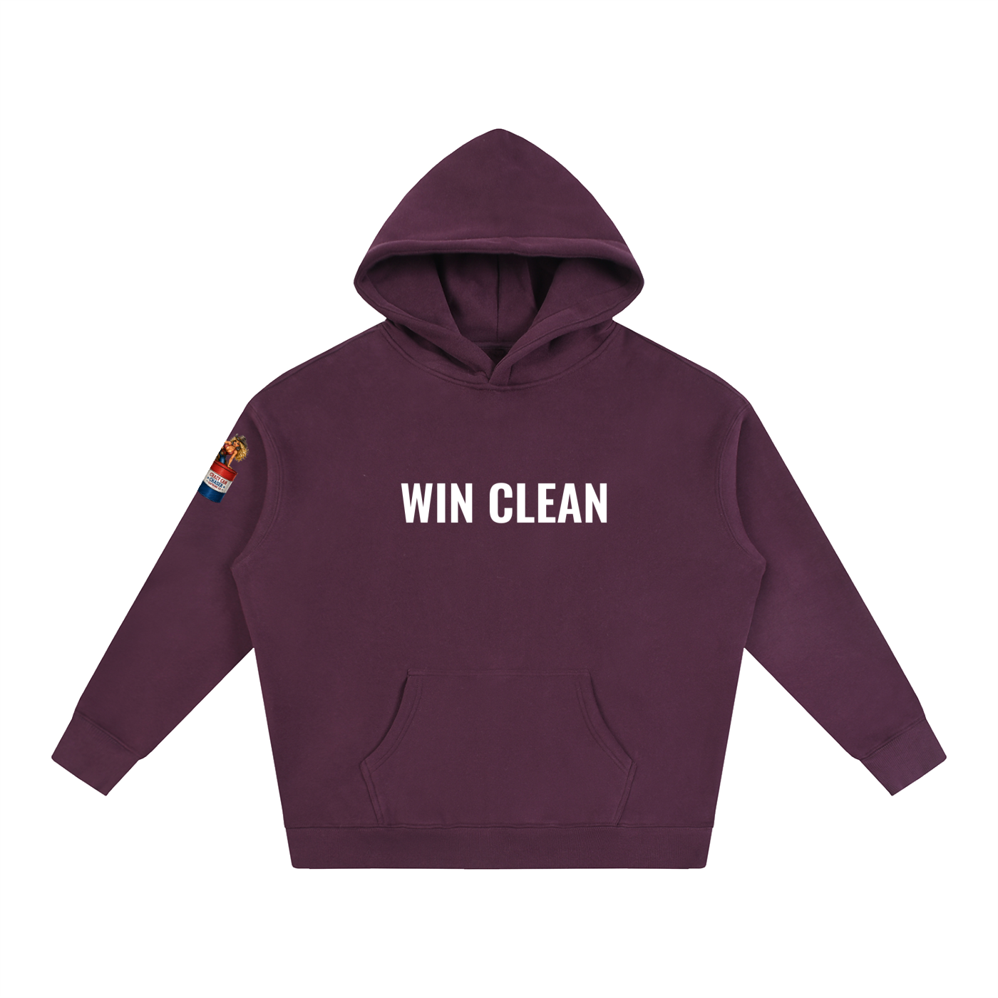 WIN CLEAN Oversize Fleeced Hoodie