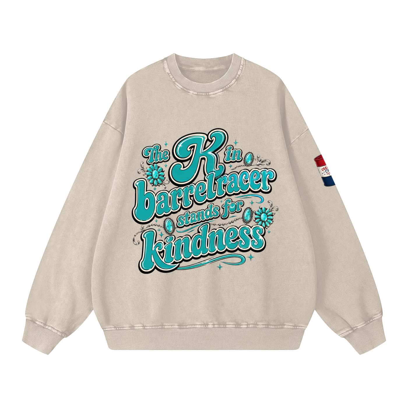 Kindness Snow Washed Oversized Sweatshirt