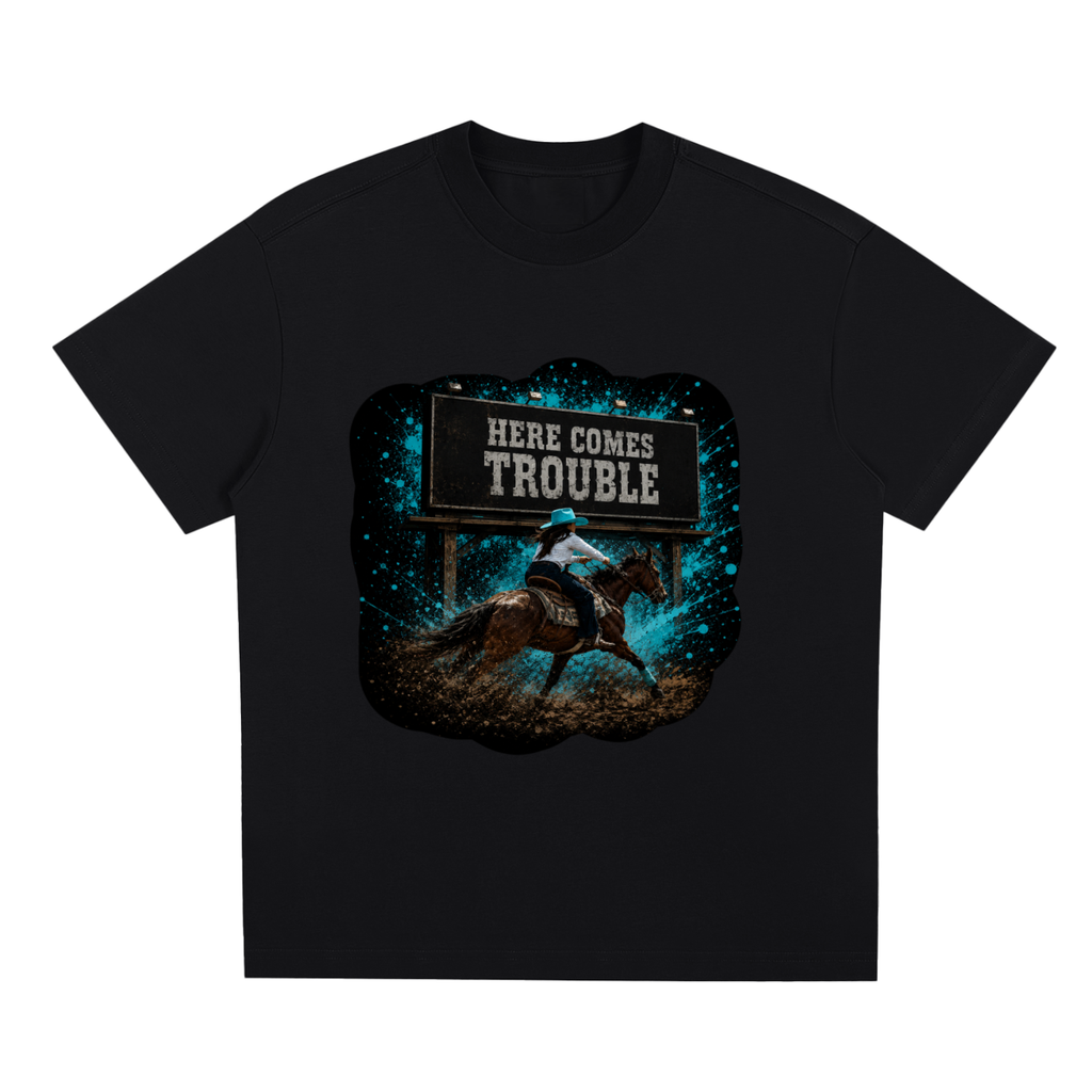 Here Comes Trouble Sorona Quick-Dry Cooling T-Shirt