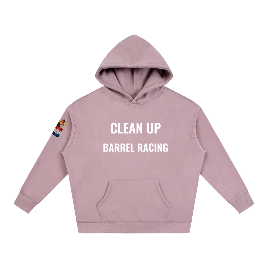CLEAN IT UP Oversize Fleeced Hoodie