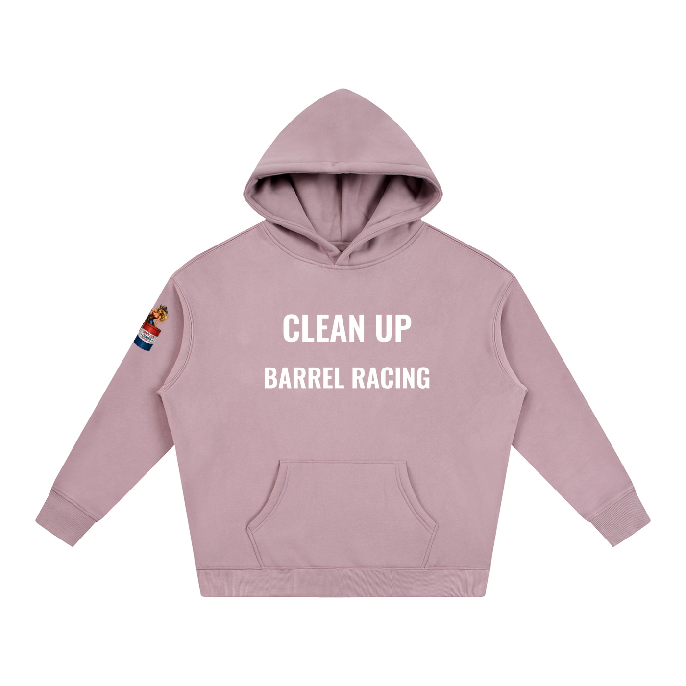 CLEAN IT UP Oversize Fleeced Hoodie