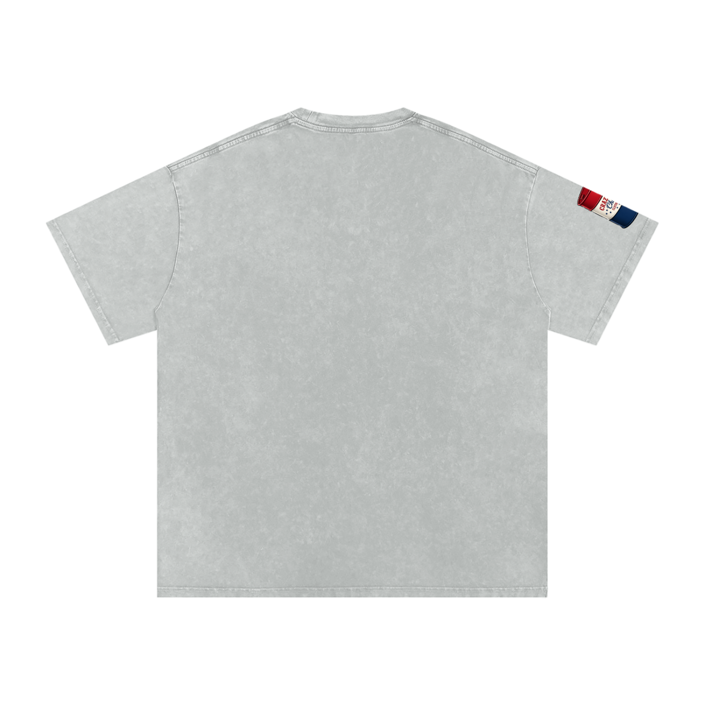 LOOK WHO Snow Washed Oversized Cotton T-Shirt