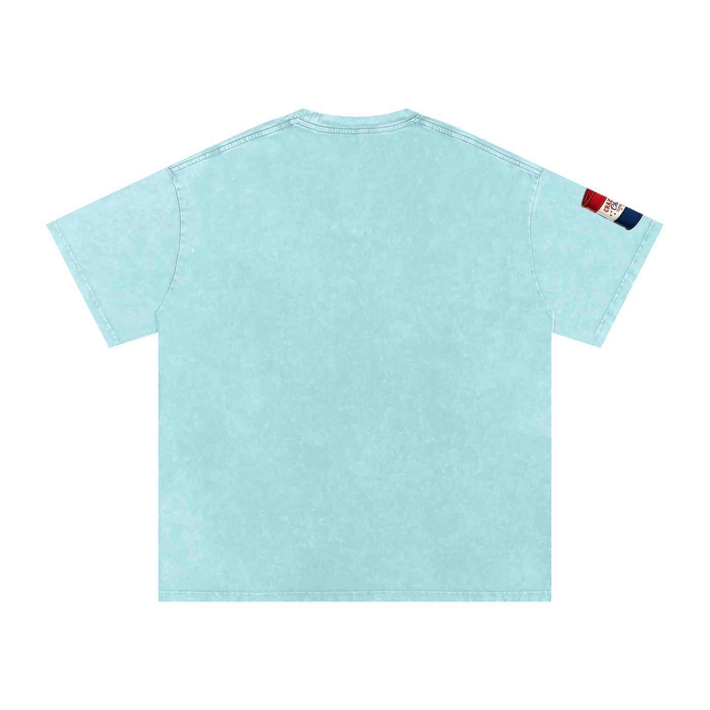 LOOK WHO Snow Washed Oversized Cotton T-Shirt