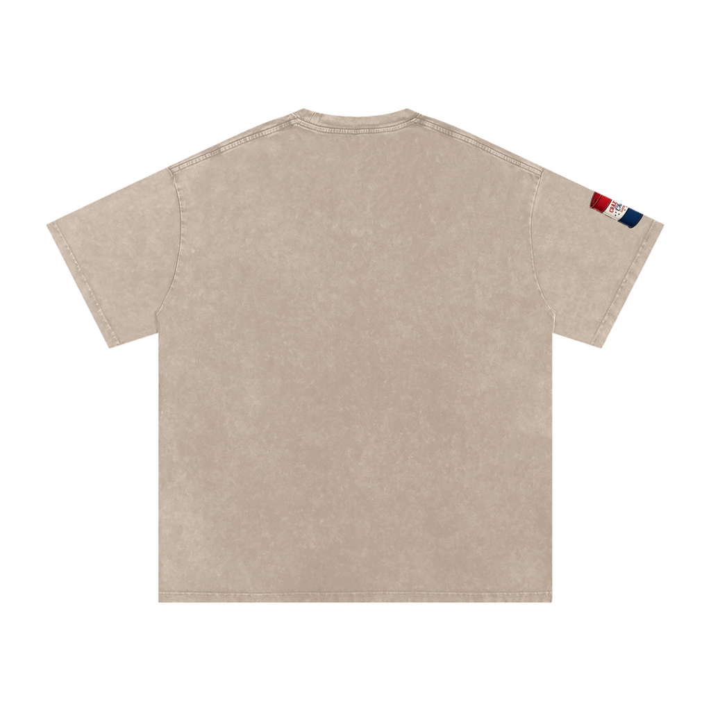 That's Weird Snow Washed Oversized Cotton T-Shirt