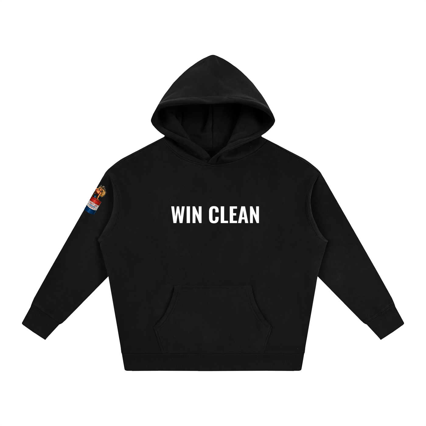 WIN CLEAN Oversize Fleeced Hoodie