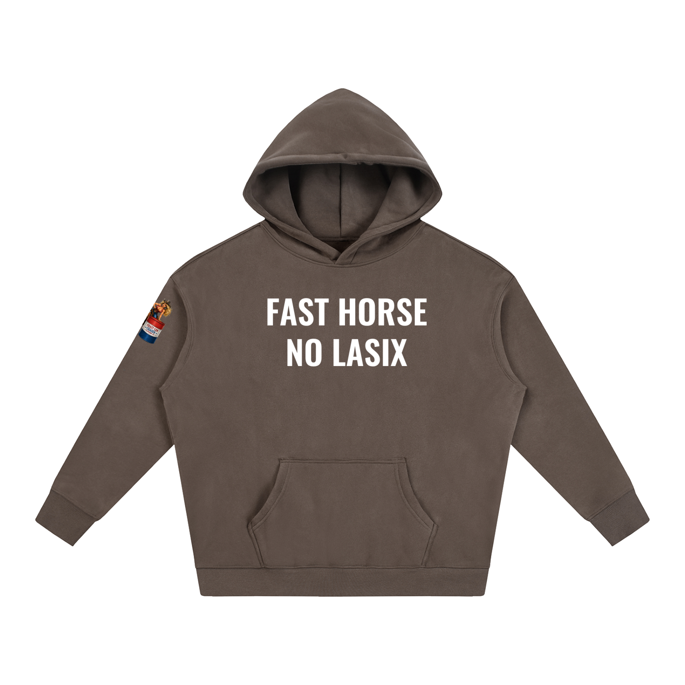 FAST HORSE Oversize Fleeced Hoodie
