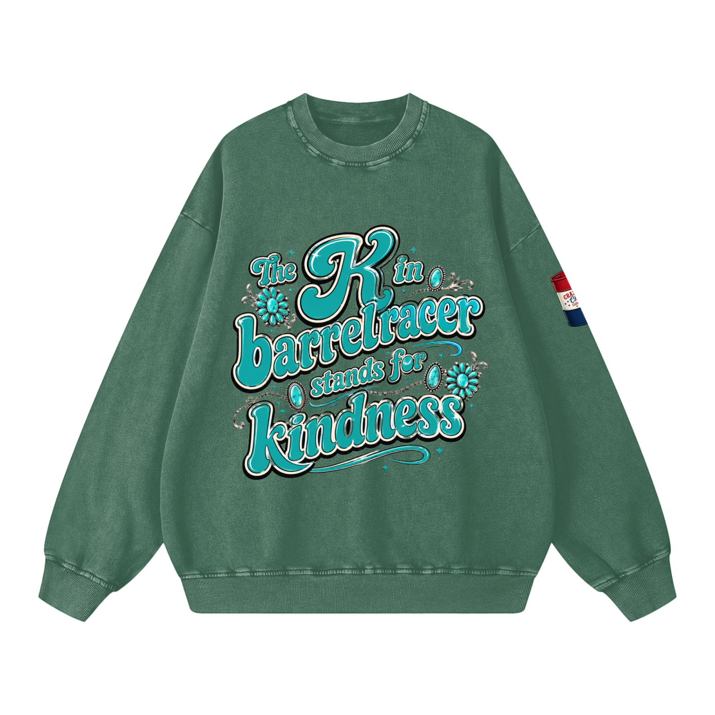 Kindness Snow Washed Oversized Sweatshirt