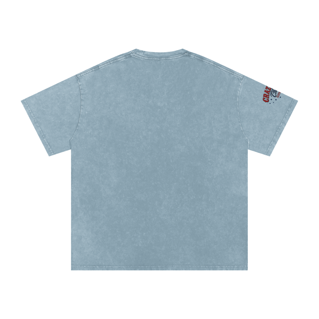 LIKE A BARREL HORSE Snow Washed Oversized Cotton T-Shirt