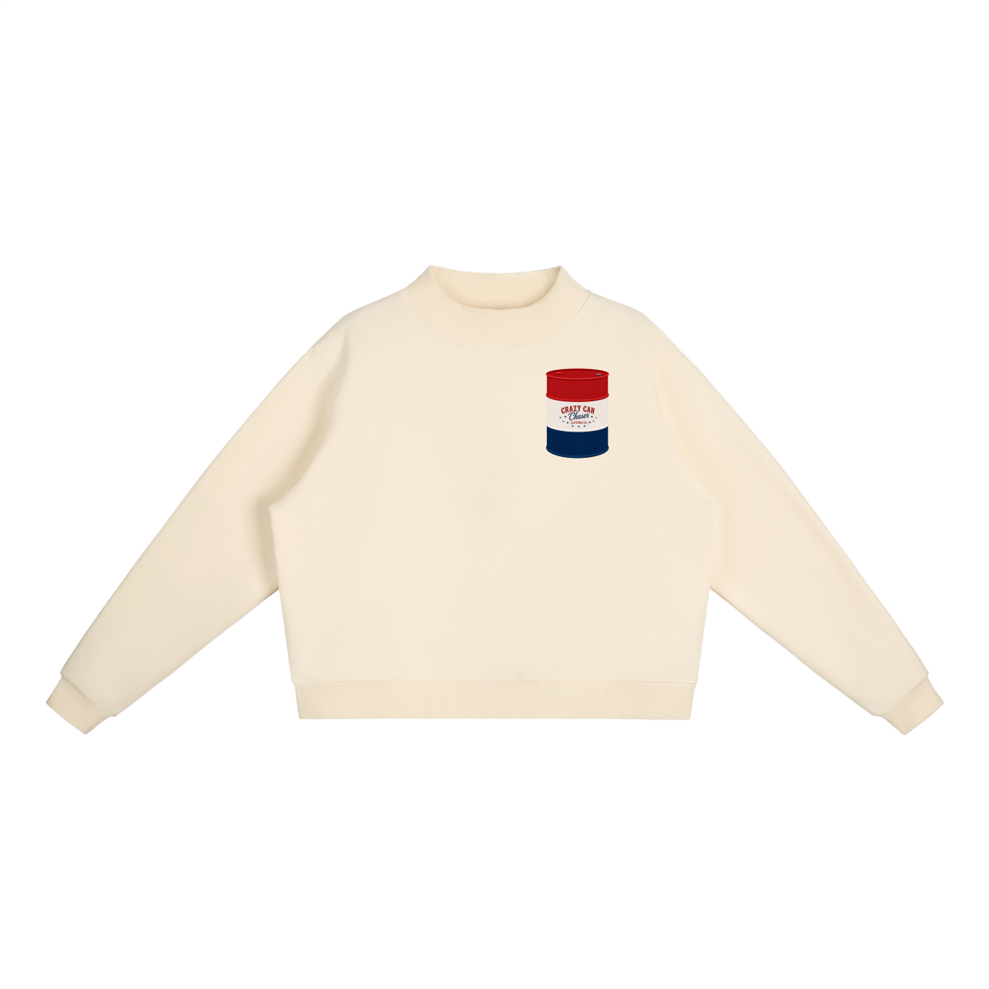 Barrel Racer Betty Mock-Neck Crew Sweatshirt