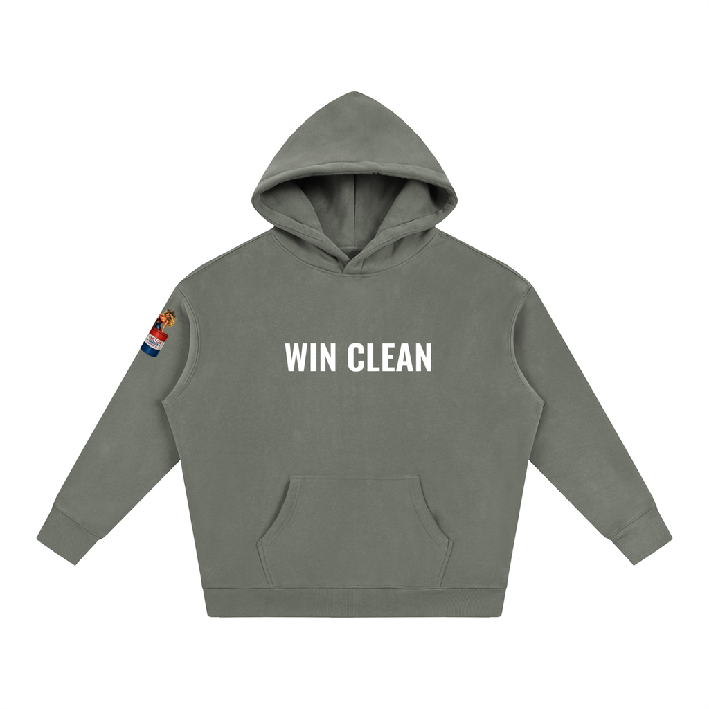 WIN CLEAN Oversize Fleeced Hoodie