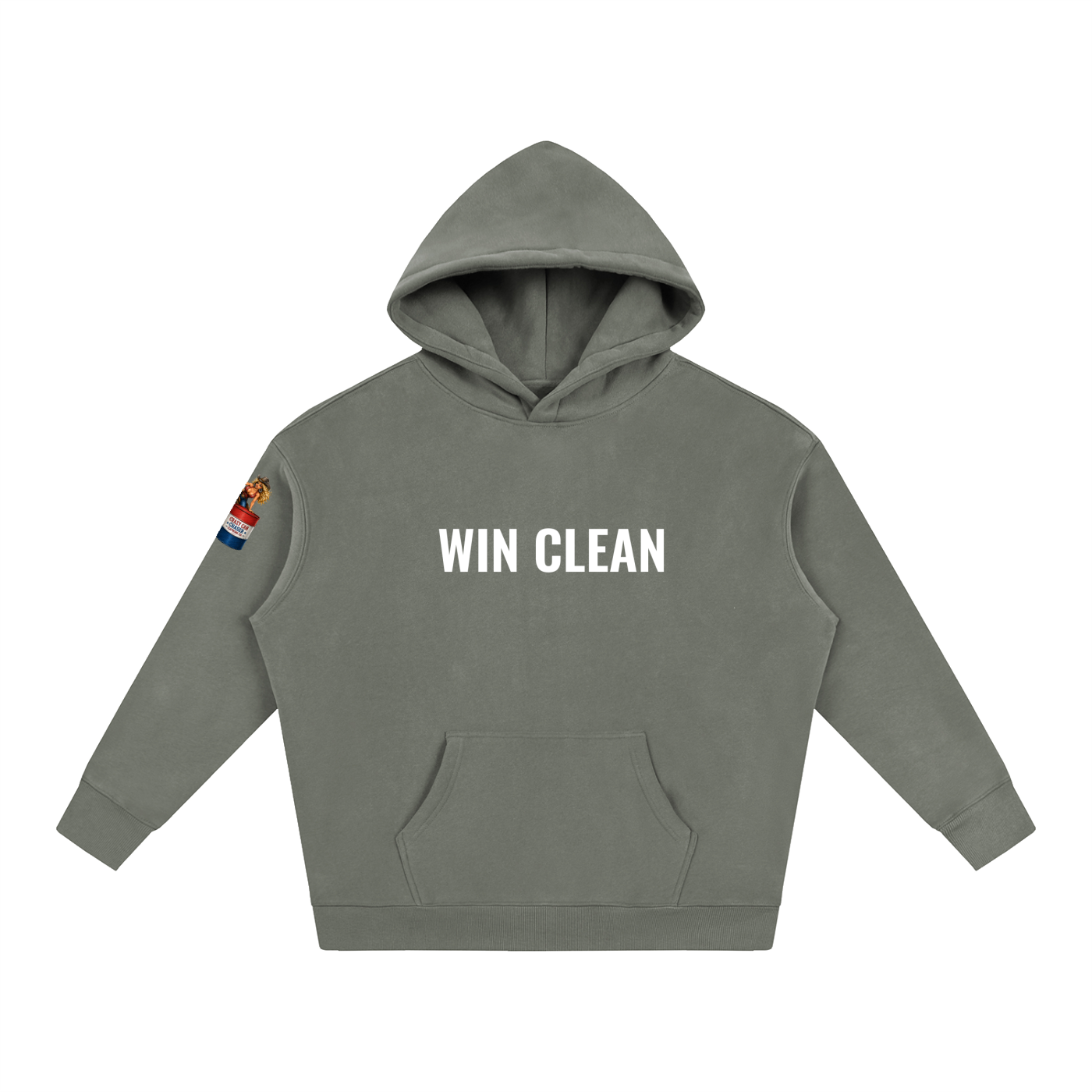 WIN CLEAN Oversize Fleeced Hoodie