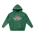 Ask Me How Fast Snow Wash Fleece Oversize Hoodie