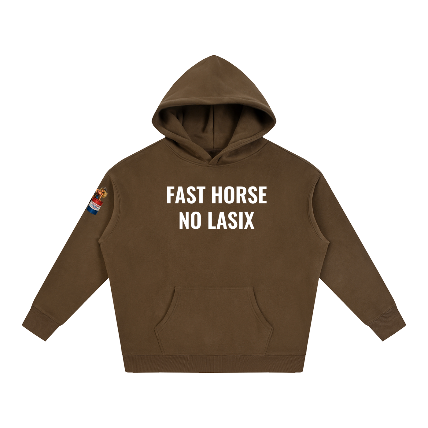 FAST HORSE Oversize Fleeced Hoodie