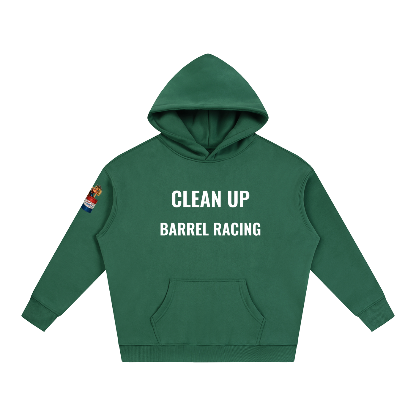 CLEAN IT UP Oversize Fleeced Hoodie
