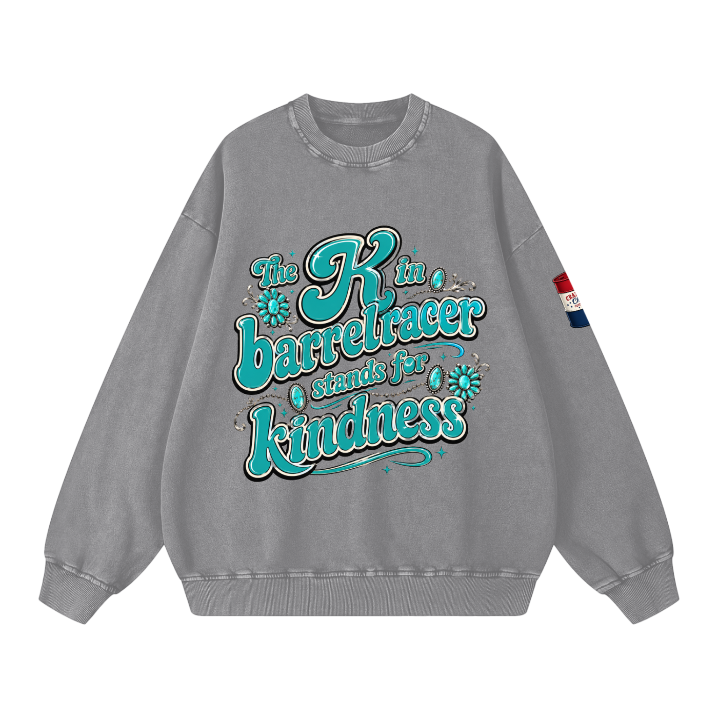 Kindness Snow Washed Oversized Sweatshirt