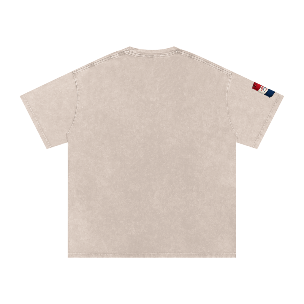 That's Weird Snow Washed Oversized Cotton T-Shirt