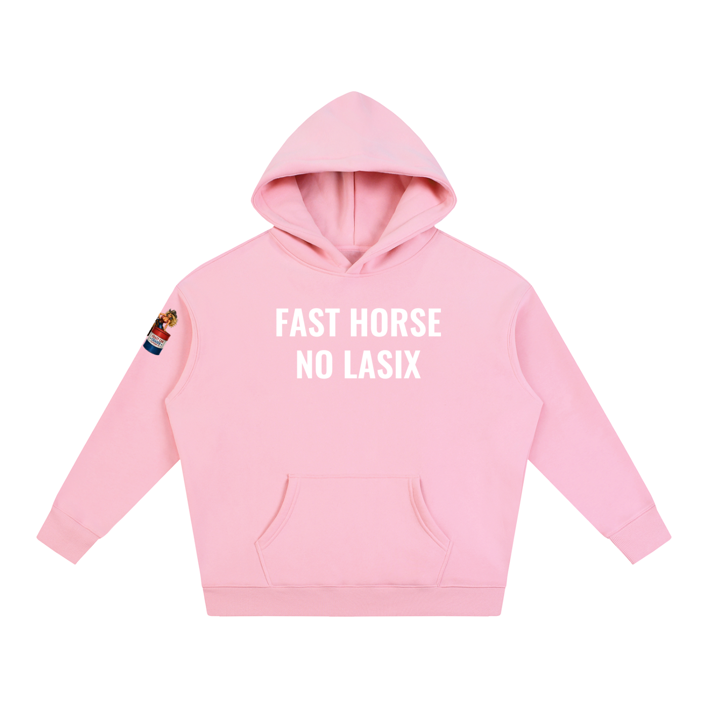 FAST HORSE Oversize Fleeced Hoodie