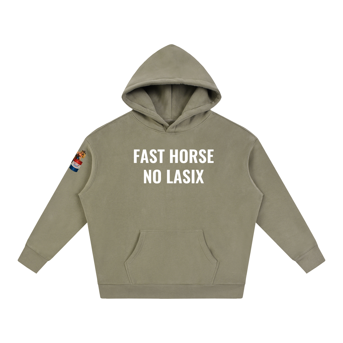 FAST HORSE Oversize Fleeced Hoodie
