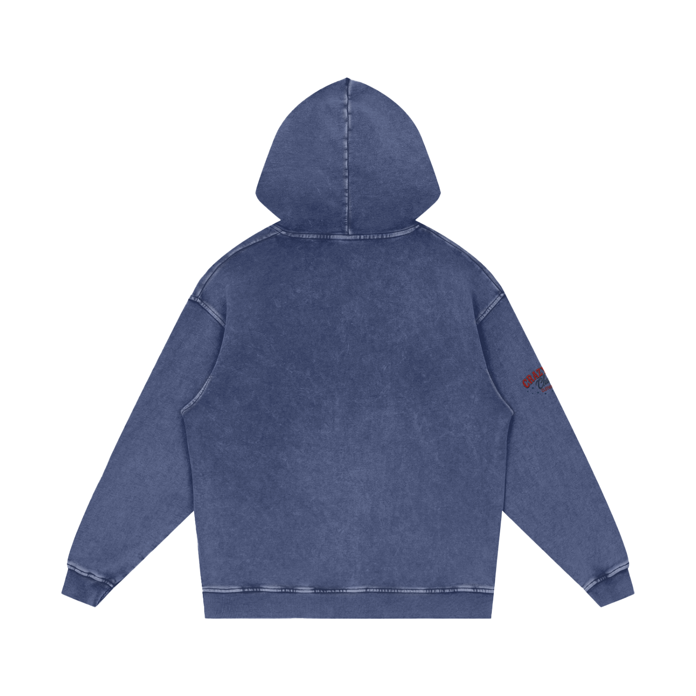 LIKE A BARREL HORSE Snow Washed Loose Cotton Hoodie