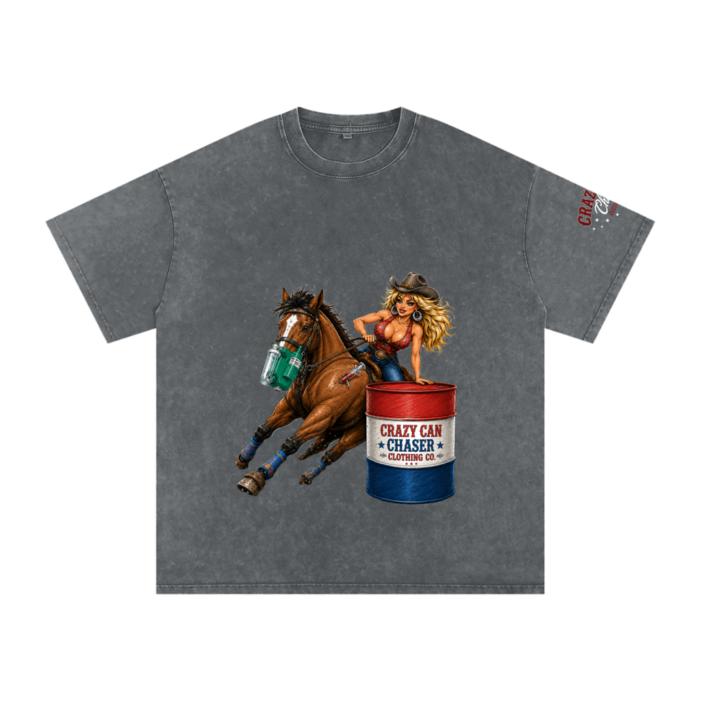 Barrel Betty Snow Washed Oversized Cotton T-Shirt