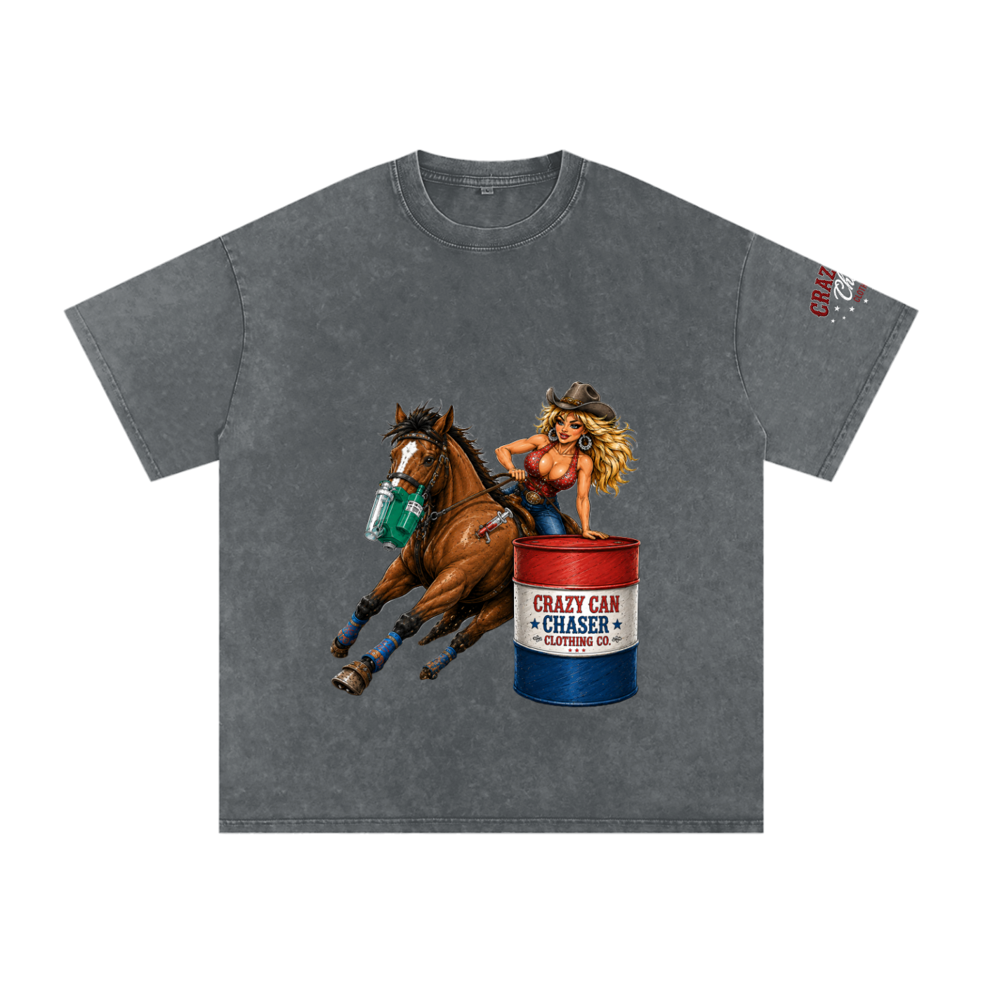 Barrel Betty Snow Washed Oversized Cotton T-Shirt