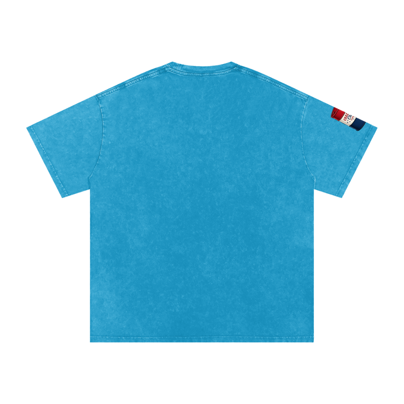LOOK WHO Snow Washed Oversized Cotton T-Shirt
