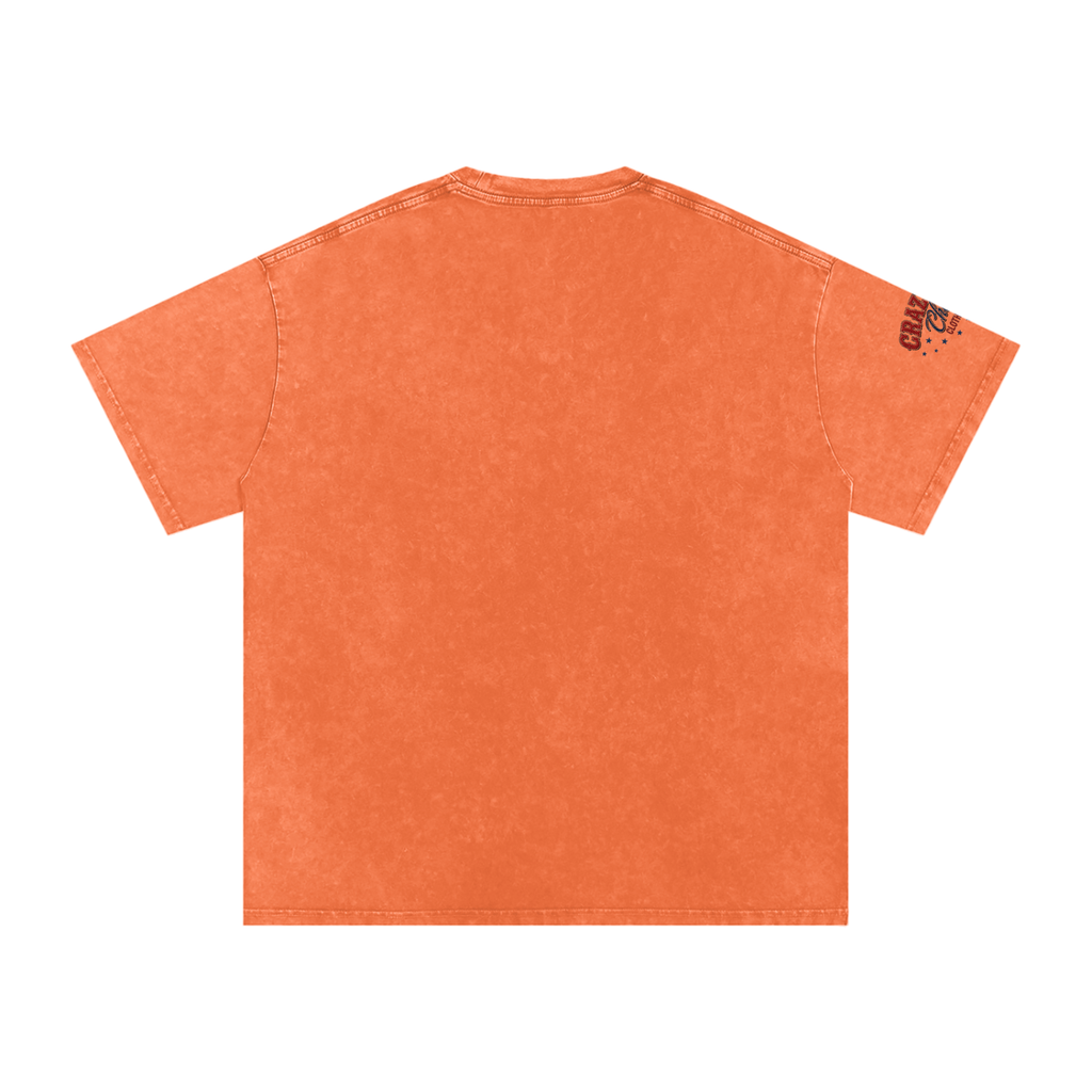 LIKE A BARREL HORSE Snow Washed Oversized Cotton T-Shirt