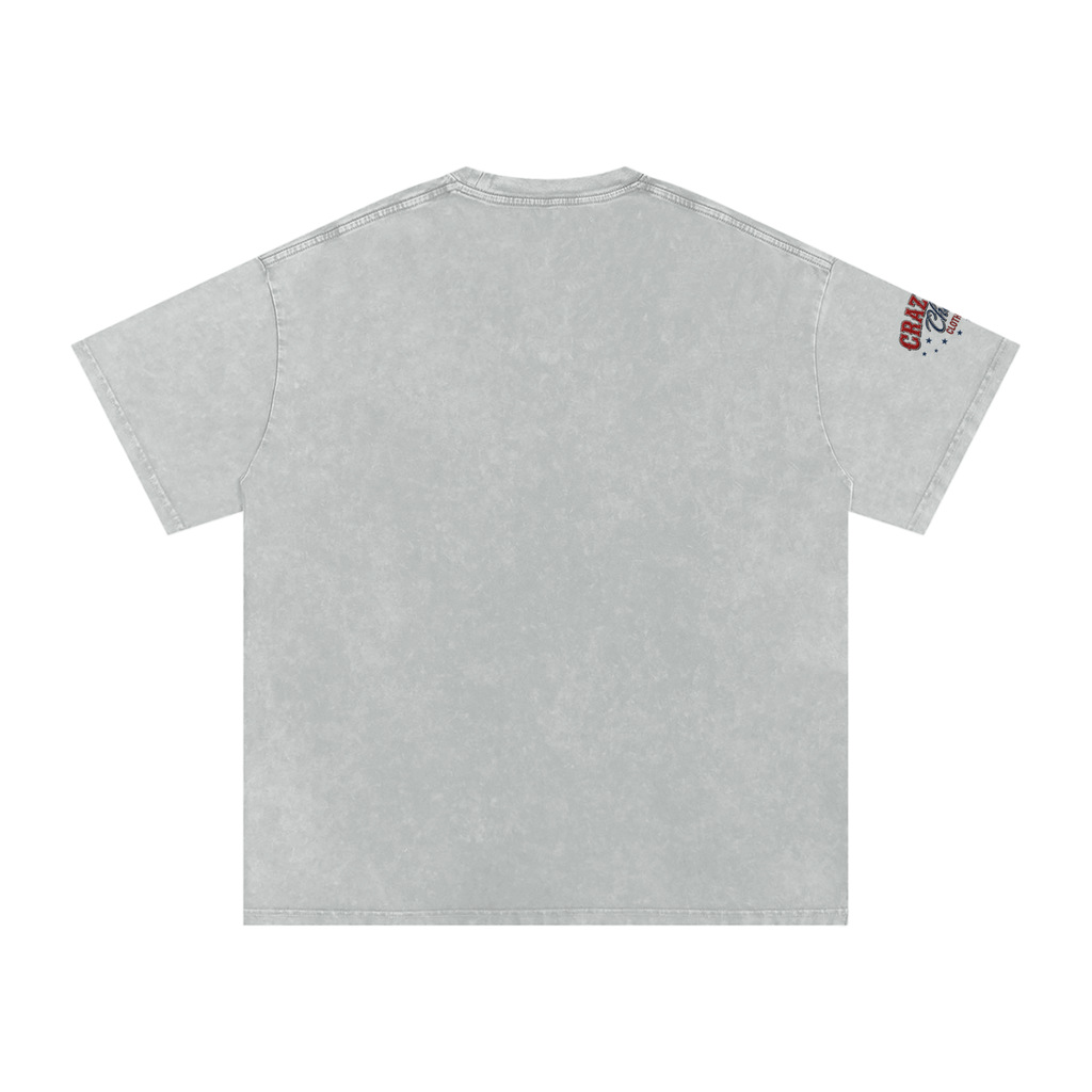 LIKE A BARREL HORSE Snow Washed Oversized Cotton T-Shirt
