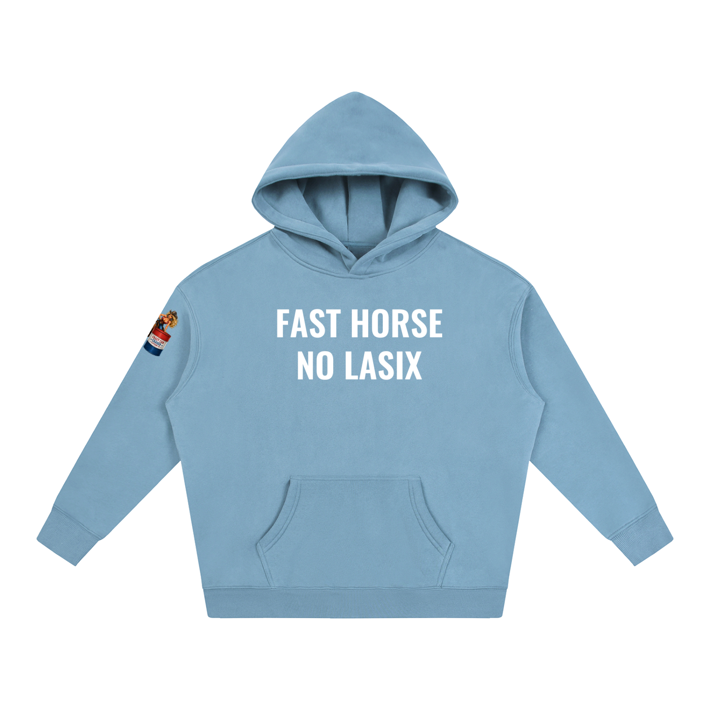 FAST HORSE Oversize Fleeced Hoodie