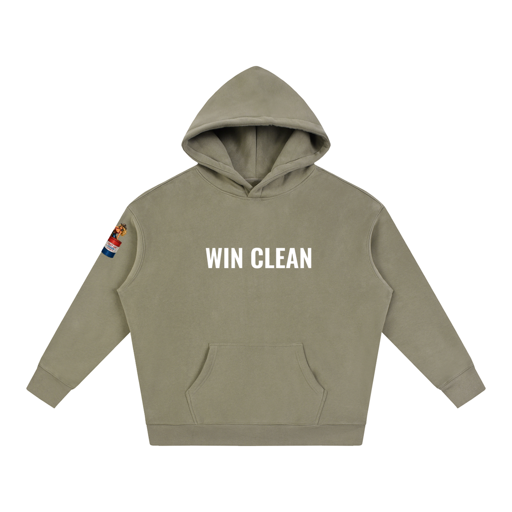 WIN CLEAN Oversize Fleeced Hoodie
