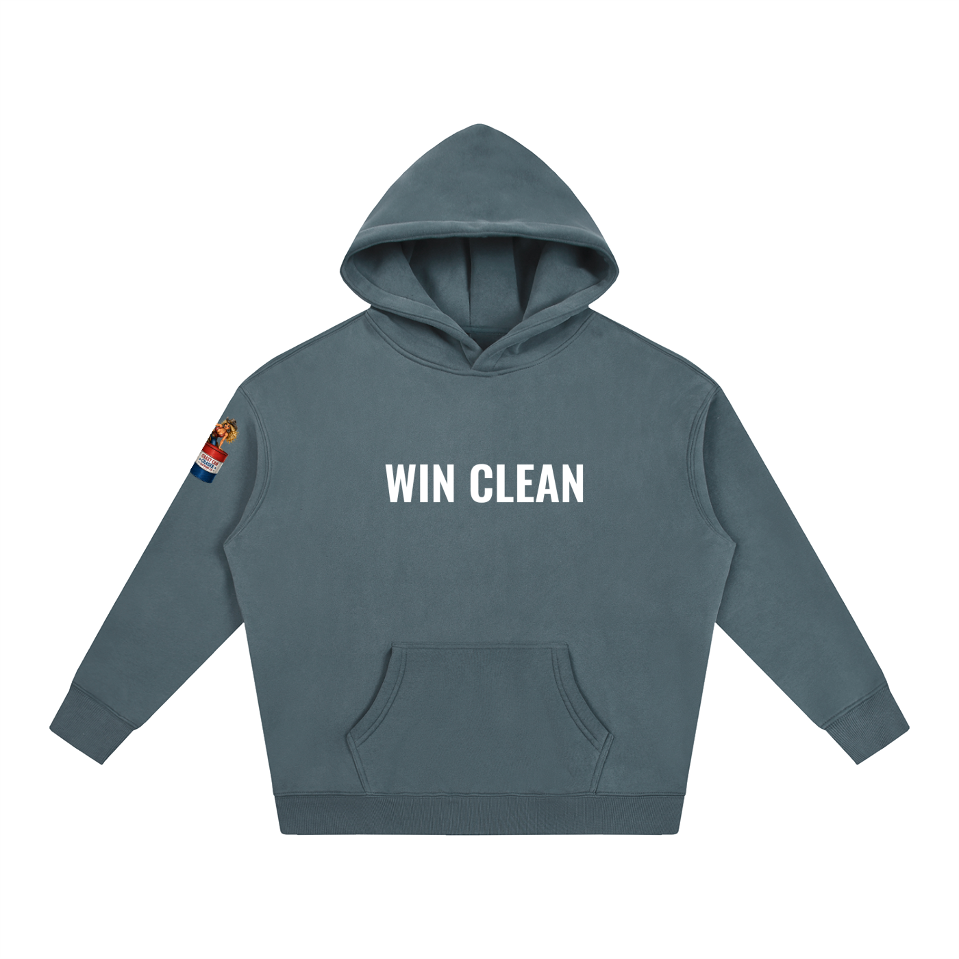 WIN CLEAN Oversize Fleeced Hoodie