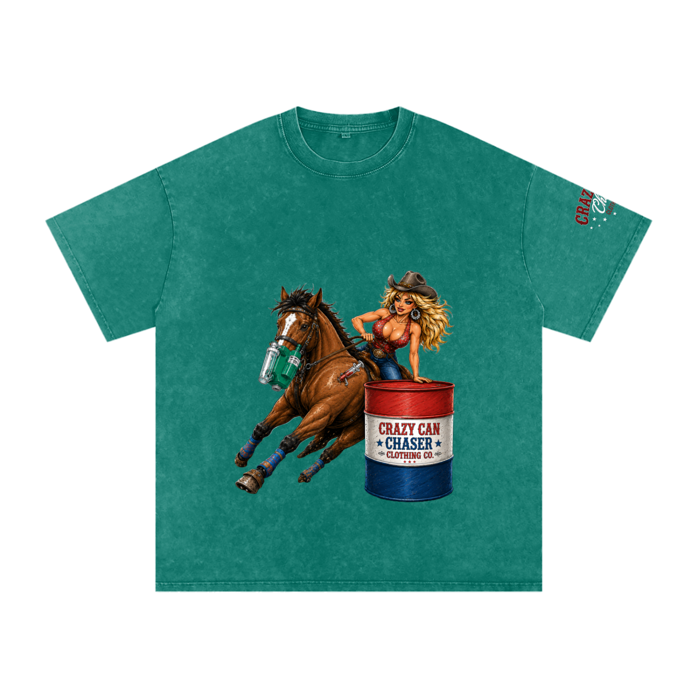 Barrel Betty Snow Washed Oversized Cotton T-Shirt
