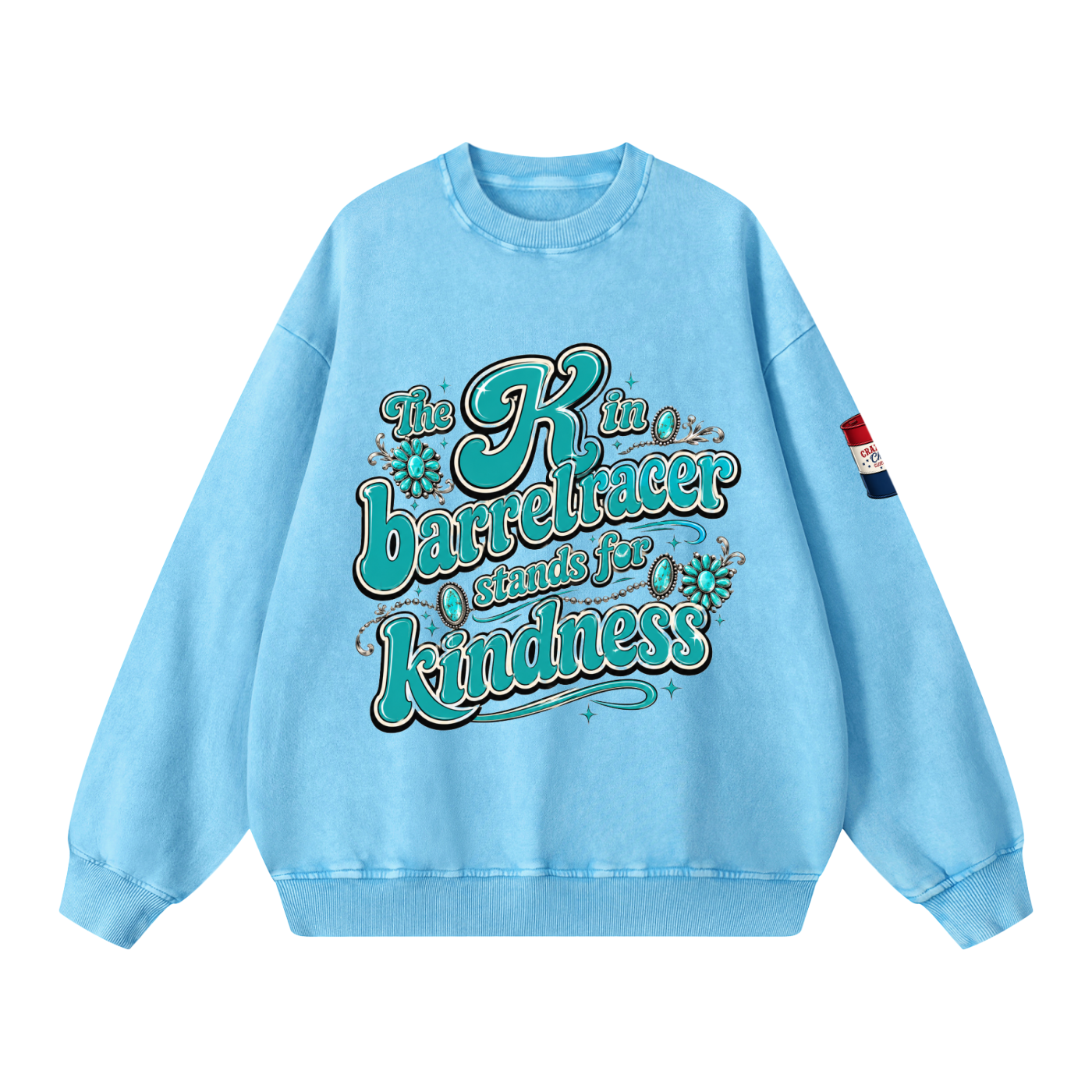 Kindness Snow Washed Oversized Sweatshirt