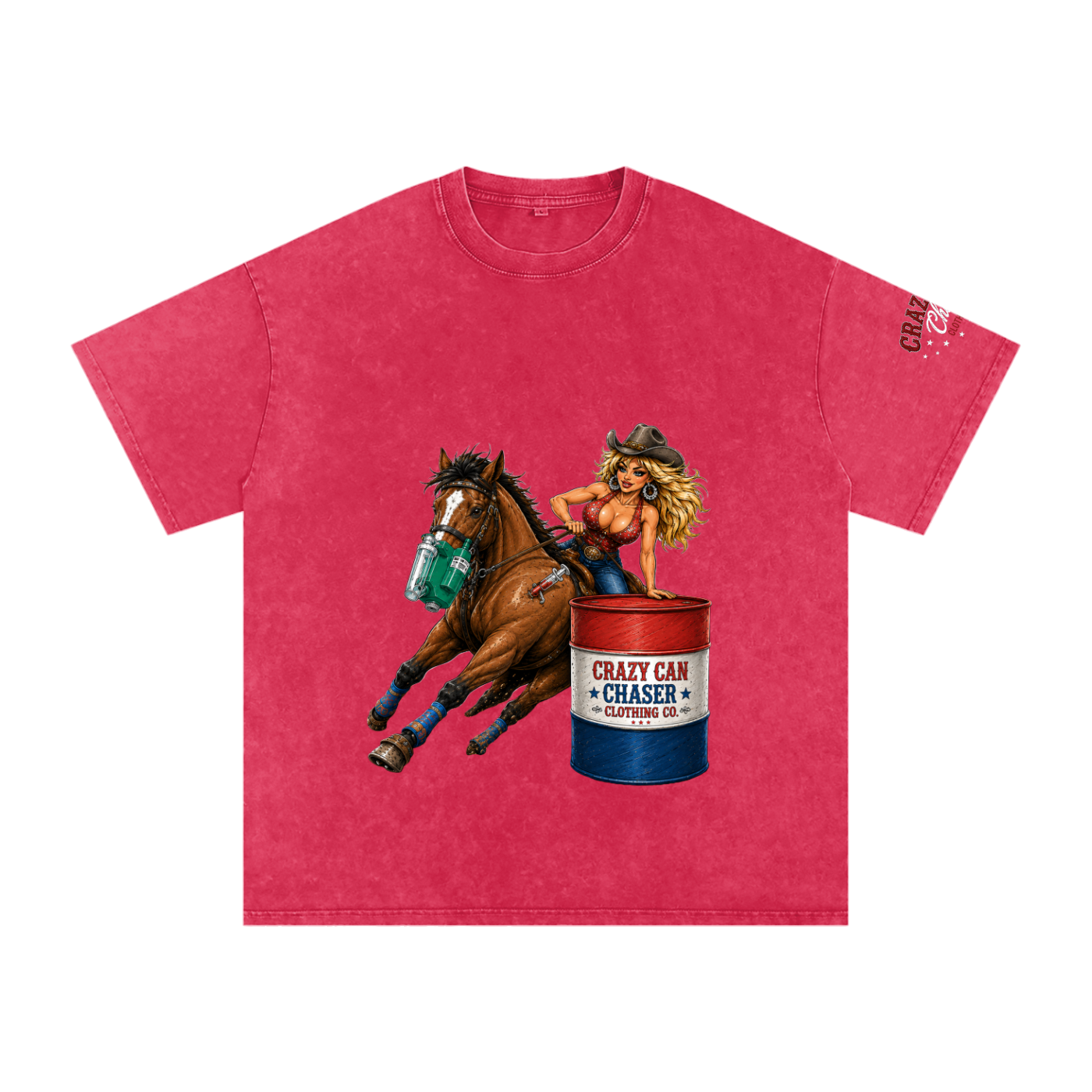 Barrel Betty Snow Washed Oversized Cotton T-Shirt